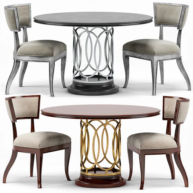 Sabrina Round Dining Table, Sadowa Dining Chair — Скачать