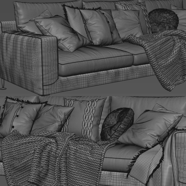 B & B Italia Harry Sofa Scandinavian Set — Скачать