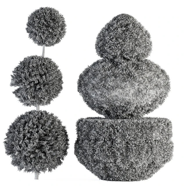 Topiary shape Bush - Bush Set 65 — Скачать