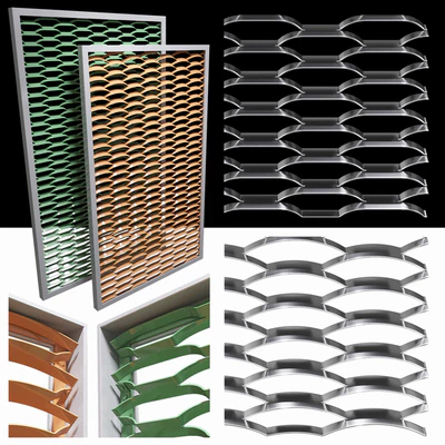 Expanded metal stainless (radial & arc) — Ver 1