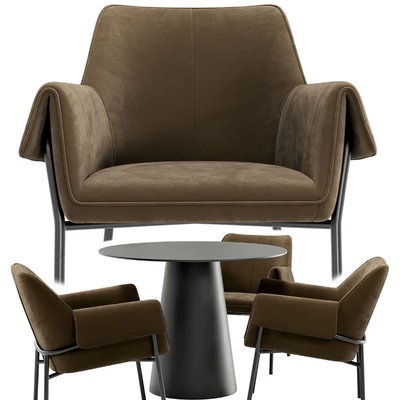 Bess dining chair and Alcor table — Ver 3