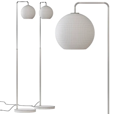 West Elm Sculptural Glass Globe Floor Lamp — Ver 2