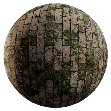 mossy brick floor 001 — Скачать