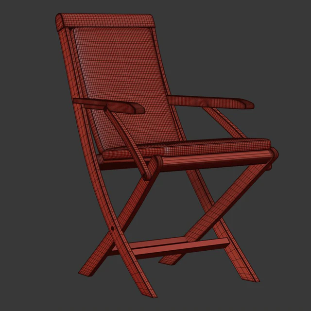 Alesso outdoor wooden dining chair / Деревянный складной стул — Скачать