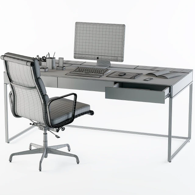 black office desk set — Скачать