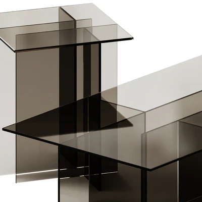 Westwing Collection Anouk Glass Side and Coffee Table — Вид 4
