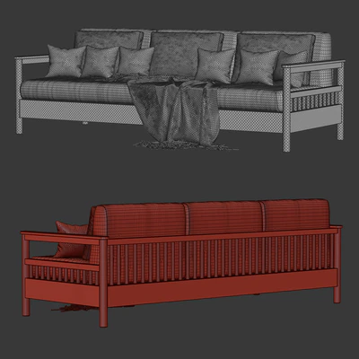 Tribeca outdoor three-seater sofa / Трехместный садовый диван — Вид 2