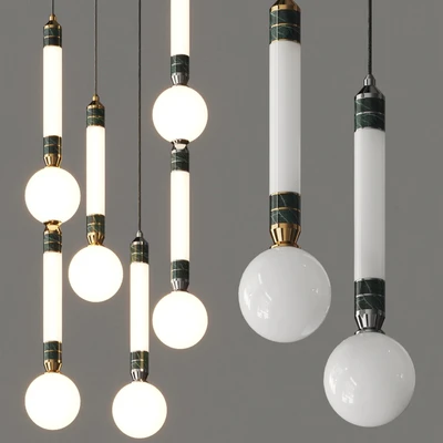 Marc Wood Studio Greenstone Pendant Lamps — Ver 1