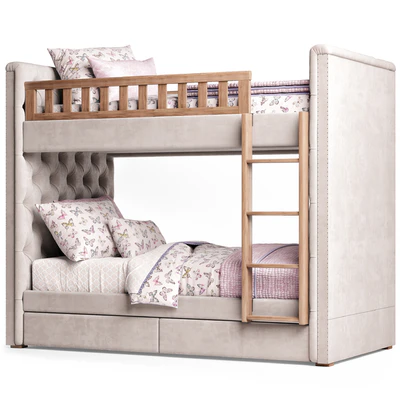 RH Chesterfield Bed — Вид 5