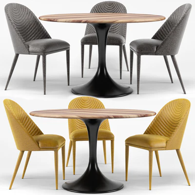 Amarelo Chair, Thor Dining Table — Ver 1