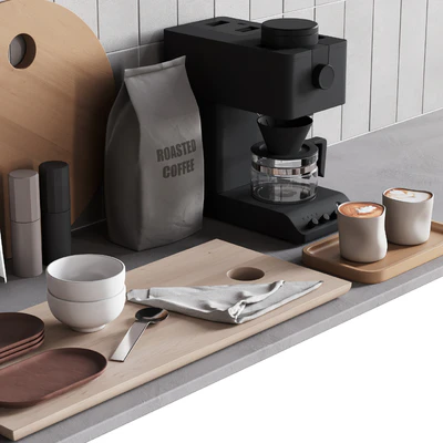511 kitchen decor set accessories 08 dishes and coffee kit 01 — Вид 6
