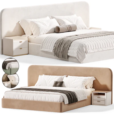 Snow Boucle Bed By Houseofisabella — Ver 1