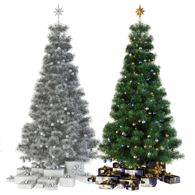 Christmas tree with gifts — Descargar