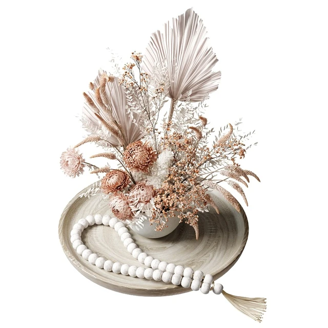 Bouquet of dried flowers with chrysanthemums 34 — Descargar