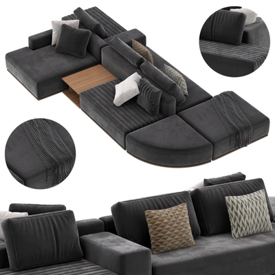 Eddie double sofa Frigerio — View 5