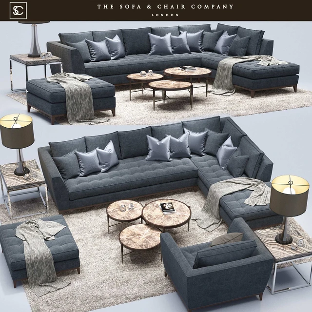 Barbican CORNER SOFA  Cavus Table lamp Marlow The sofa and chair company — Скачать