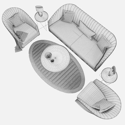Lucilla Armchair and Sofa — Ver 2