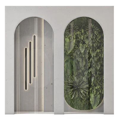 Wall Vertical Garden Behind the Glass 2687 — Вид 3