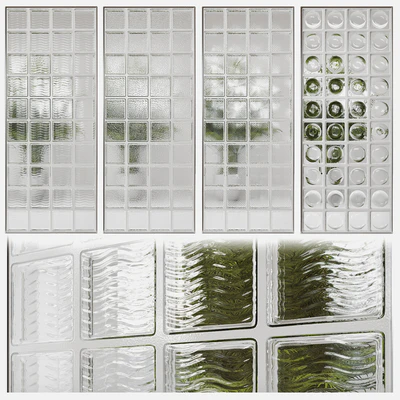 Glass block partition 4 — Вид 1