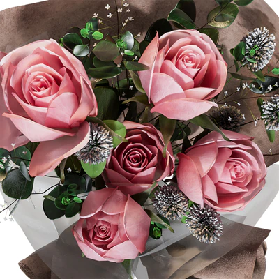 bouquet with roses — Ver 2