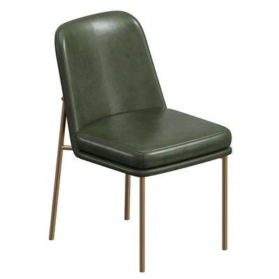 Jack Metal Frame Leather Dining Chair WestElm — Вид 3