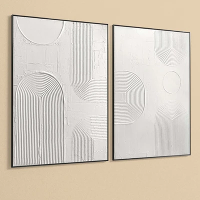 Plaster Two Photo Frame T-261 — Ver 4