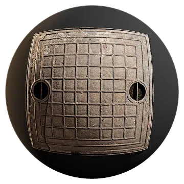 metal manhole cover 005 — Descargar