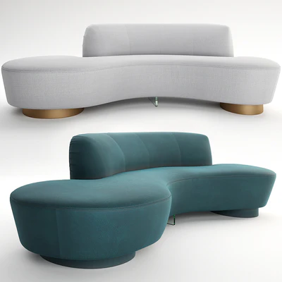 Vladimir kagan shorty sofa — View 1