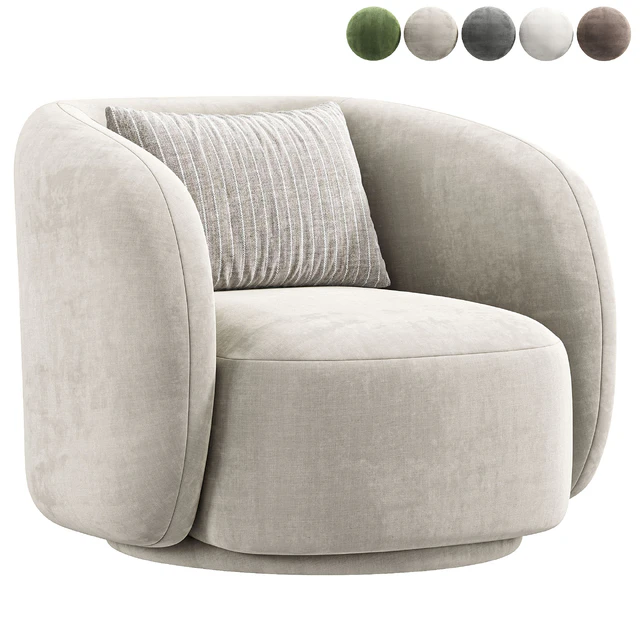 Poole Swivel Lounge Chair By Poly Bark — Descargar