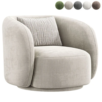 Poole Swivel Lounge Chair By Poly Bark — Ver 1