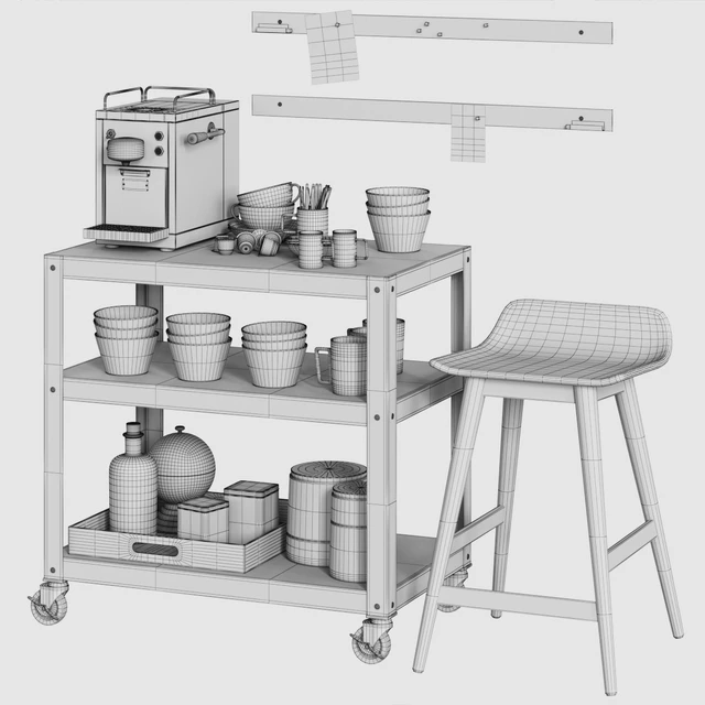 CB2 Exclusive rolling cart — Скачать