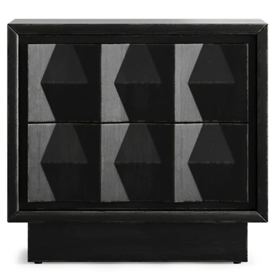 Carved Pattern Nightstand By West Elm — Вид 3