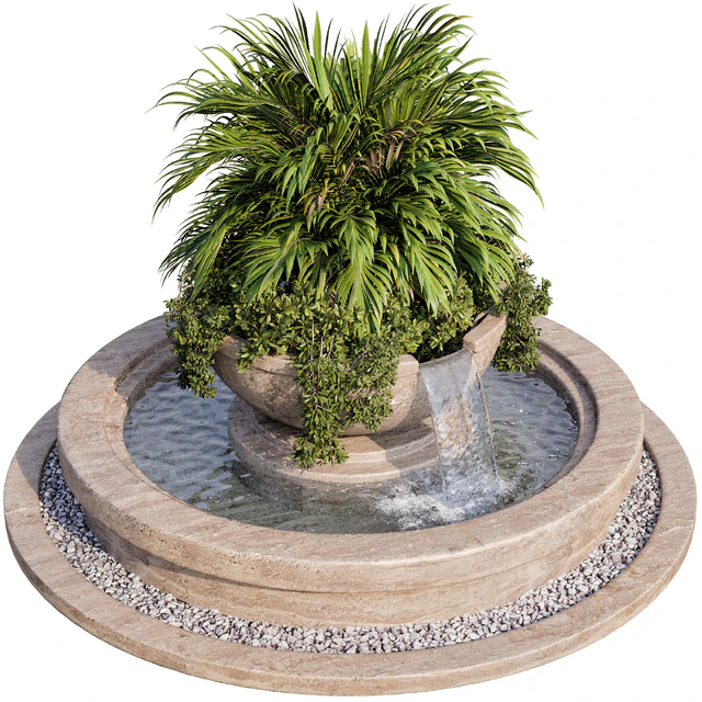 Plant and fountain 01 — Скачать