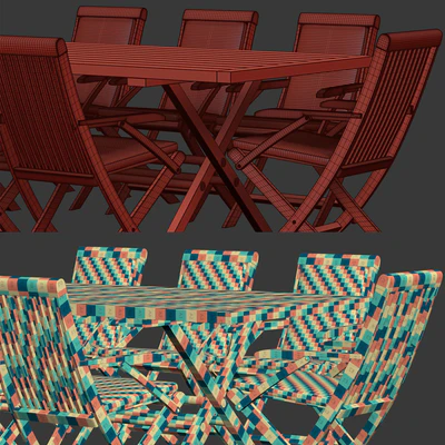 Alesso outdoor furniture set v04 / Garden furniture set — Ver 2