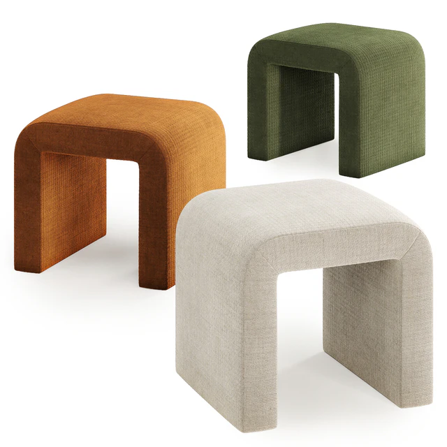 Sophia Luxury Curved Upholstered Ottoman Bench — Скачать