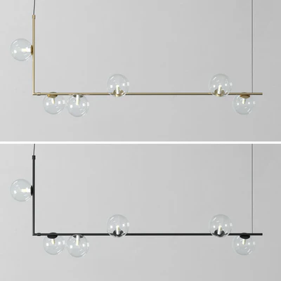 KENDRA Hanging Light black & gold — Вид 4