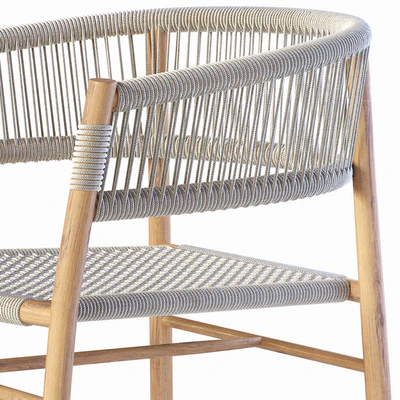 Ethimo Kilt Dining Armchair Teak and Rope — Вид 3