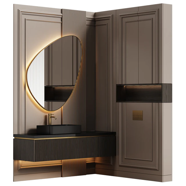 Bathroom furniture 22 in modern classic style — Descargar