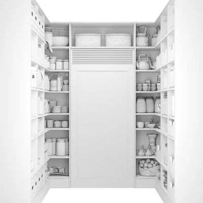 Pantry with spices, kitchen utensils — Ver 2