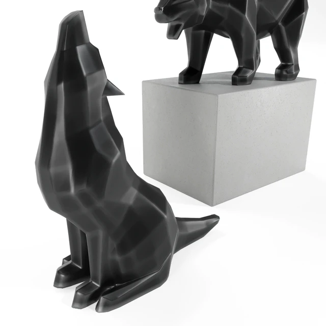 geometric wolaf and bear — Скачать