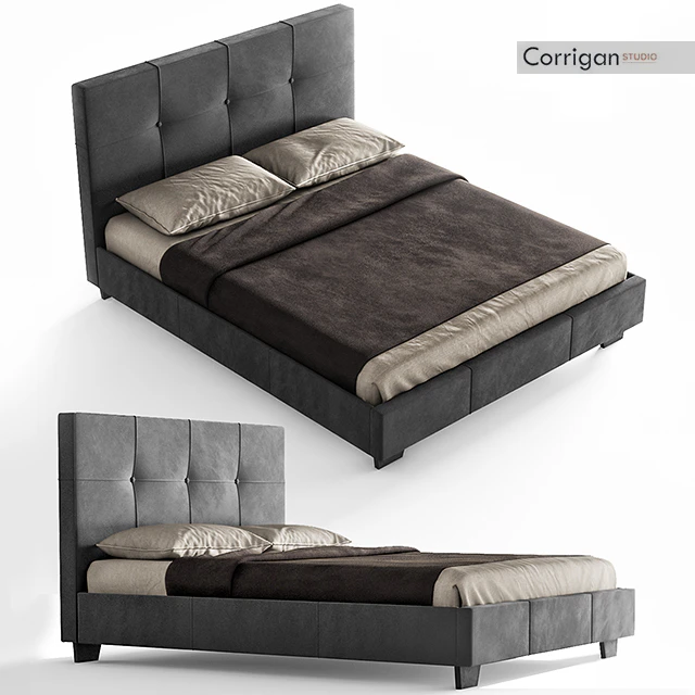 Upholstered Platform Bed Corrigan Studio — Descargar