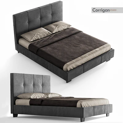 Upholstered Platform Bed Corrigan Studio — Ver 1