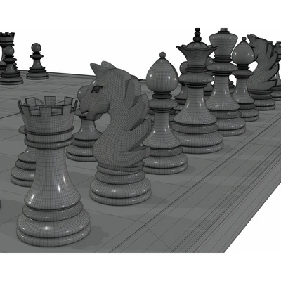 Chess board game pieces — Ver 3