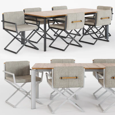 Outdoor director chair Domino by Talenti — Ver 1