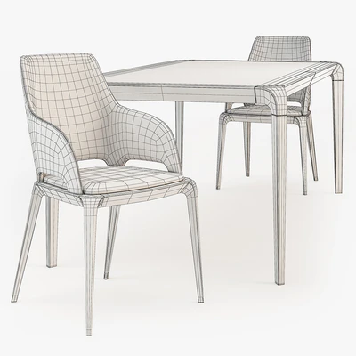 Roche Bobois BRIO dining table BRIO Bridge chair — Вид 3
