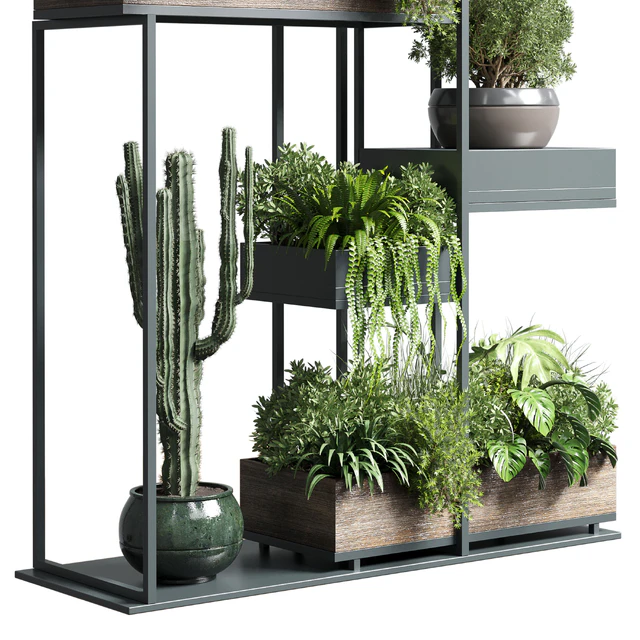 Collection Outdoor Indoor plant stand-metal and wooden vase 13 — Descargar
