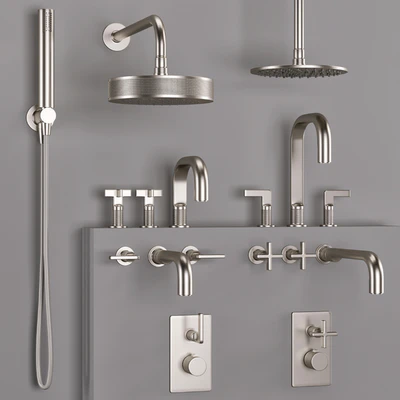 Gessi bathroom inciso faucet set 1 — Ver 3