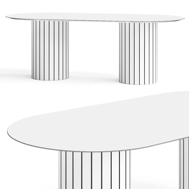 Lulu and Georgia Benedict Oval Dining Table — Скачать