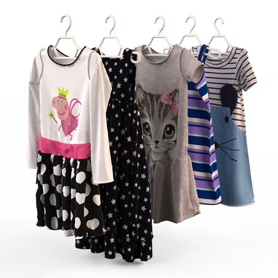 Children's clothing on hangers 2 — Ver 1