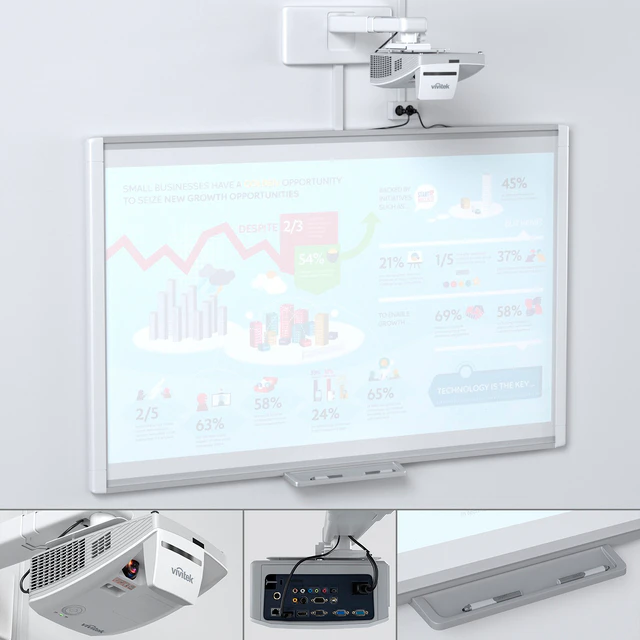 Smart SBM685 Whiteboard with Vivitek DH758UST Projector and Mount — Descargar